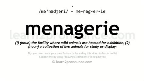 de mangerie|menagerie meaning.